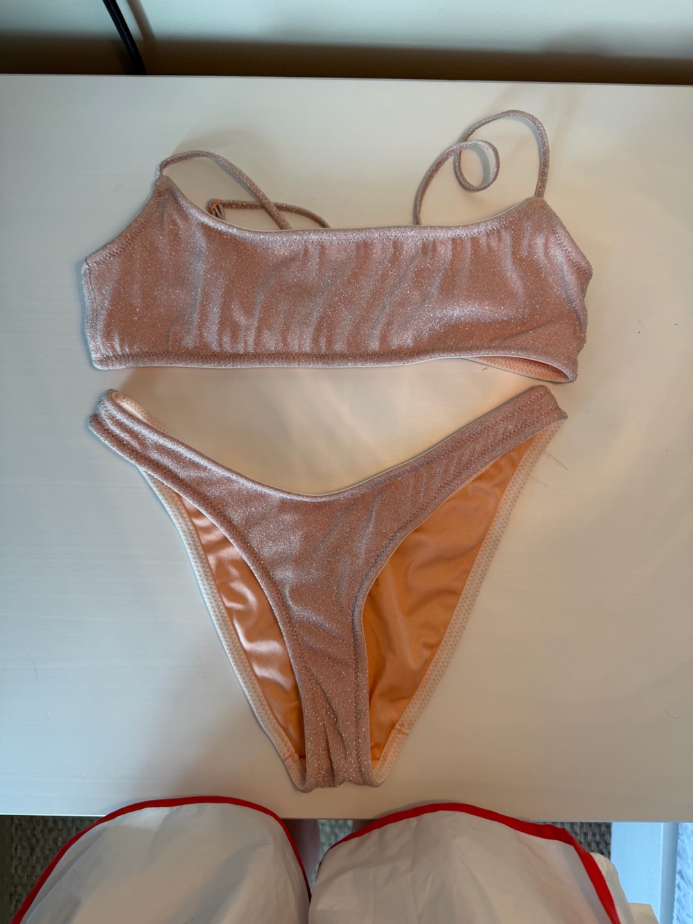 Triangl sparkly pink bikini